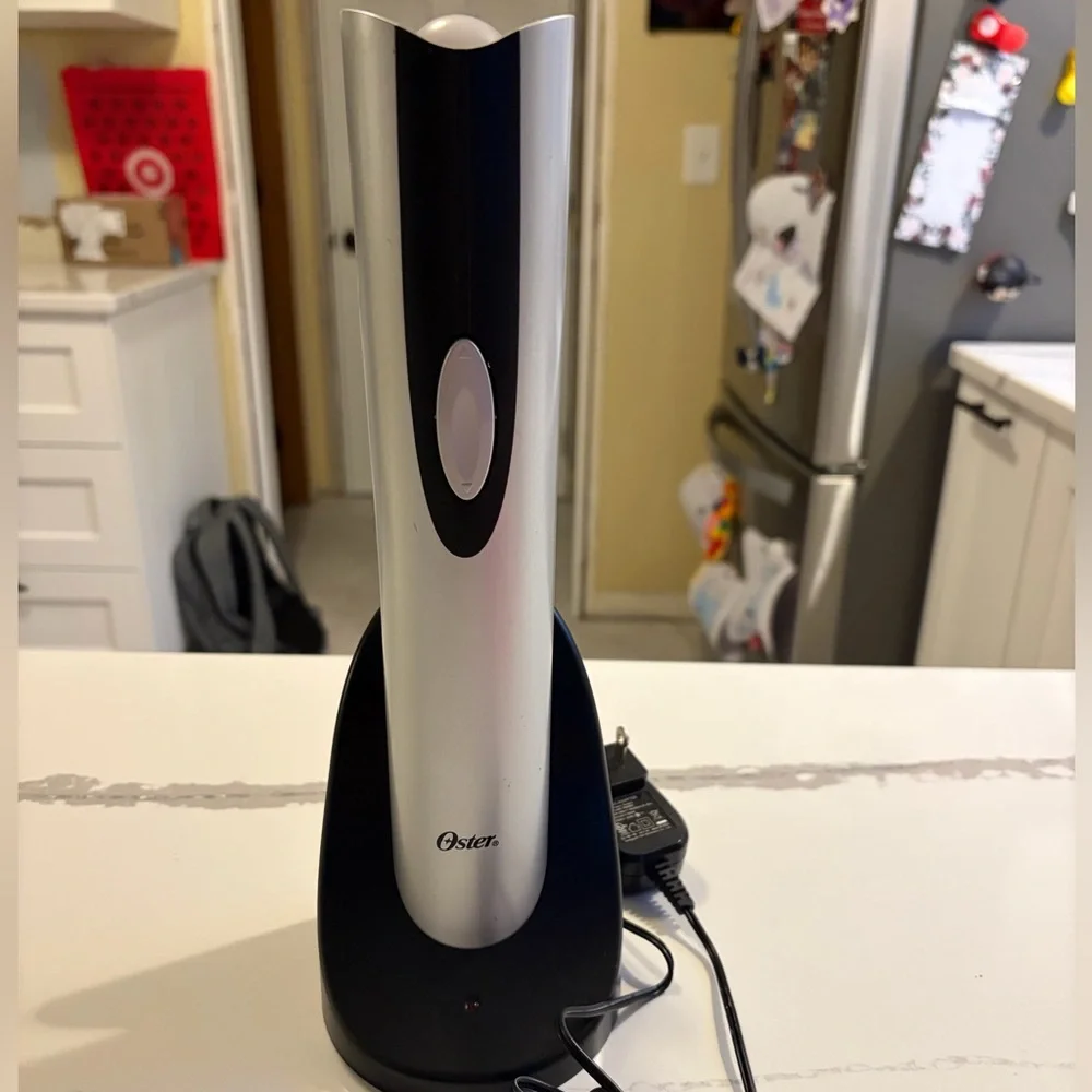 Oster Silver and Black Electric Wine Opener
